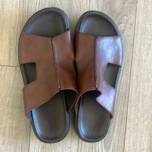Men's Ecco Flowt LX Slide Cognac Leather